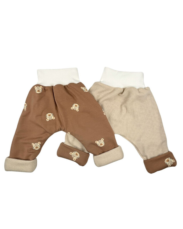 Petit Pote - Sarouel Léo x Beige – 3-4 ans / Léo