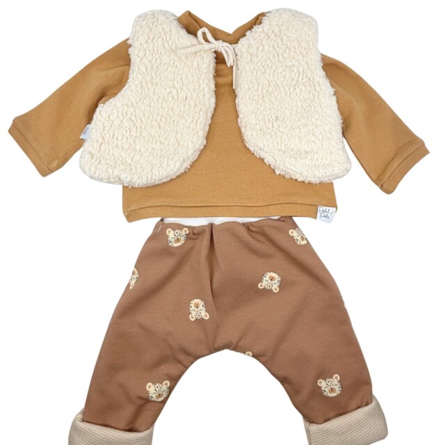 Petit Pote - Sarouel Léo x Beige – 3-4 ans / Léo