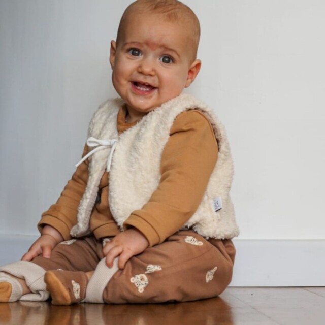 Petit Pote - Sarouel Léo x Beige – 3-4 ans / Léo