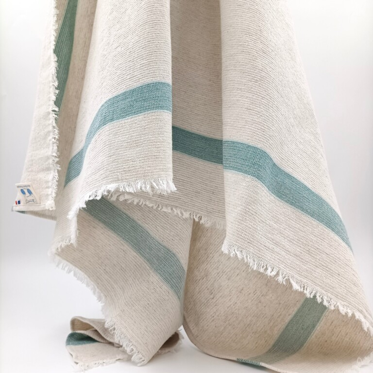 Aux Bains Français - Serviette de Bain Coton-lin – Vert
