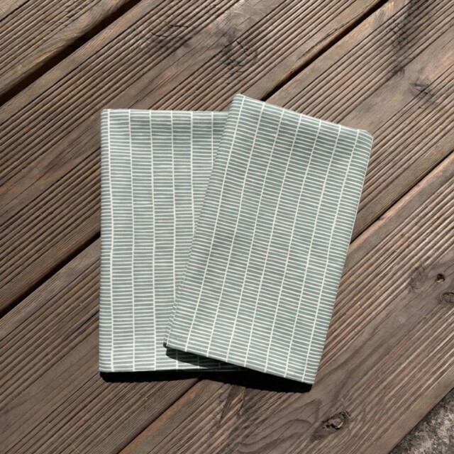 Fleur de Soleil - Serviettes Bambou Vert – Lot de 2