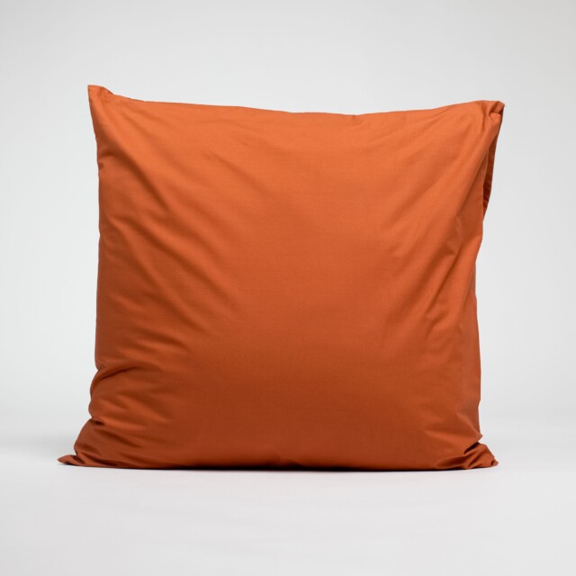 Dejorine - Taies d'oreiller X2 en Percale de coton - Ocre – 80x80cm