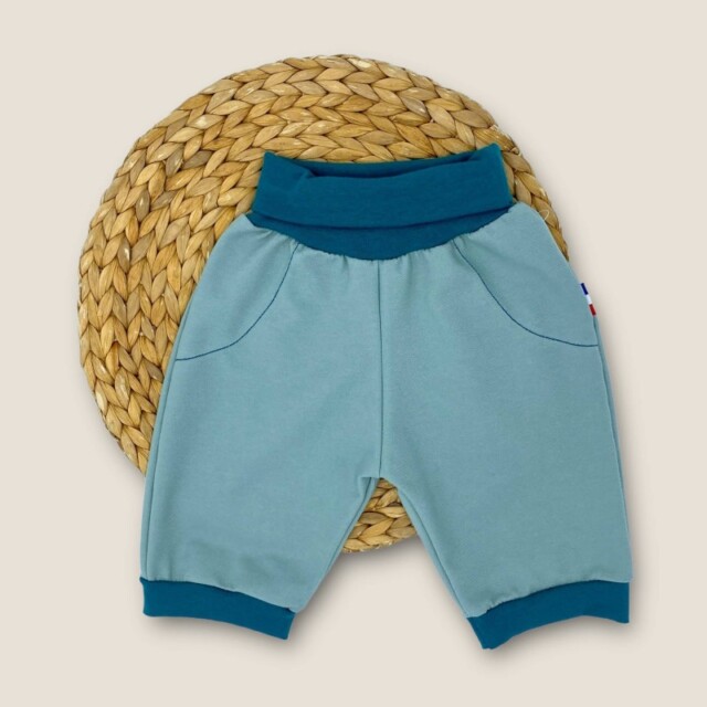 Les Mômes des Dômes - Short ou bermuda évolutif enfant Denim