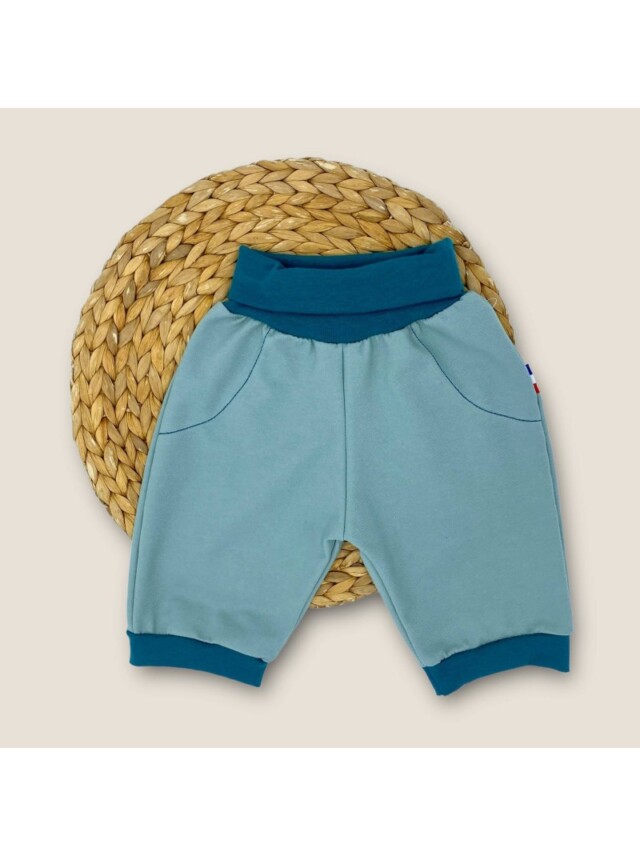 Les Mômes des Dômes - Short ou bermuda évolutif enfant Denim