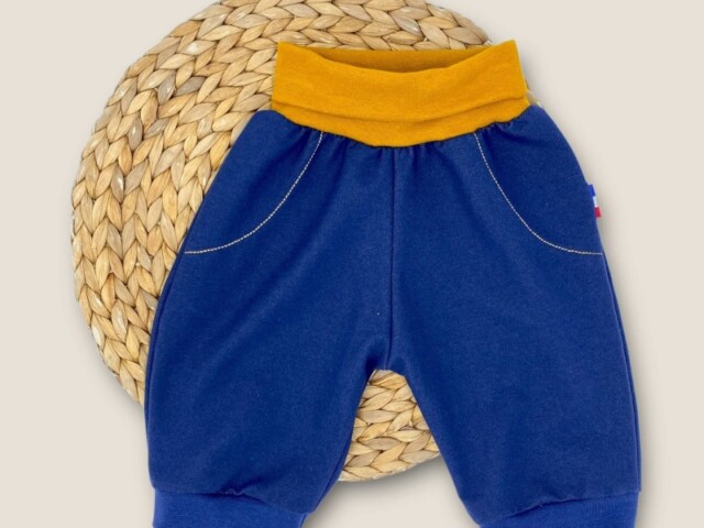 Les Mômes des Dômes - Short ou bermuda évolutif enfant Denim foncé