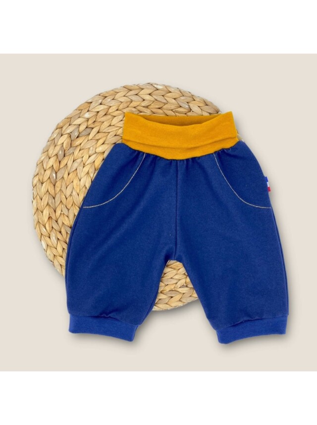 Short ou bermuda évolutif enfant Denim foncé par la marque Les Mômes des Dômes Les Mômes des Dômes - Short ou bermuda évolutif enfant Denim foncé
