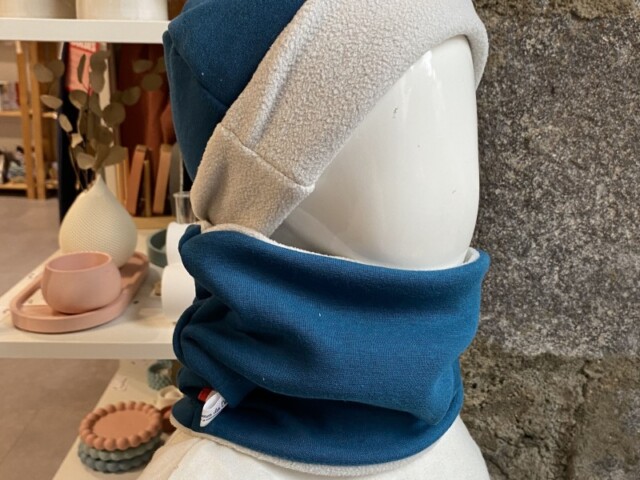 snood et beanie canard Les Mômes des Dômes - Snood et Beanie Canard