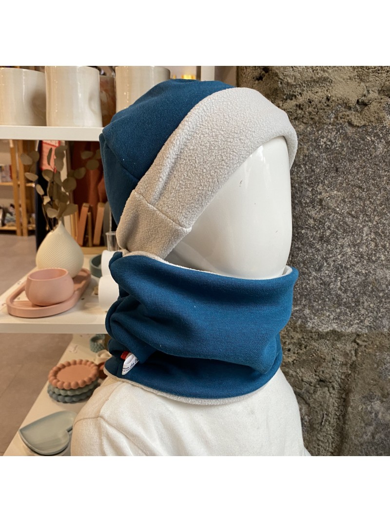 snood et beanie canard Les Mômes des Dômes - Snood et Beanie Canard