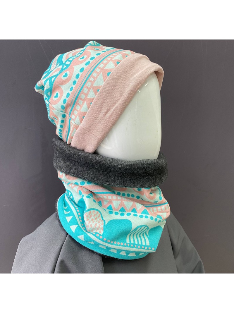 snood et beanie rainbow Les Mômes des Dômes - Beanie Rainbow