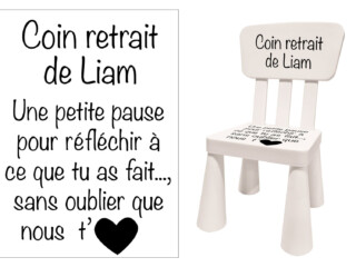 L’Atelier BABY’SPHERE - Sticker coin retrait personnalisable