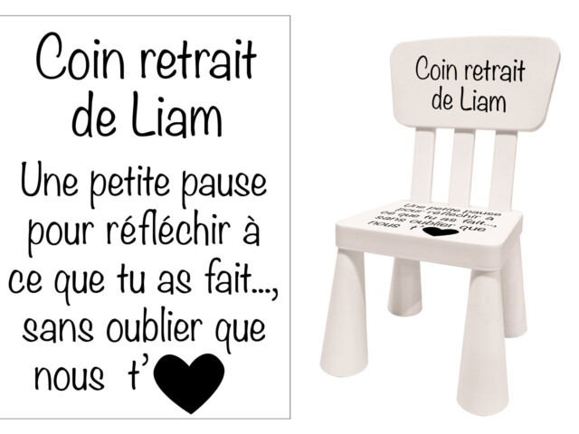 L’Atelier BABY’SPHERE - Sticker coin retrait personnalisable