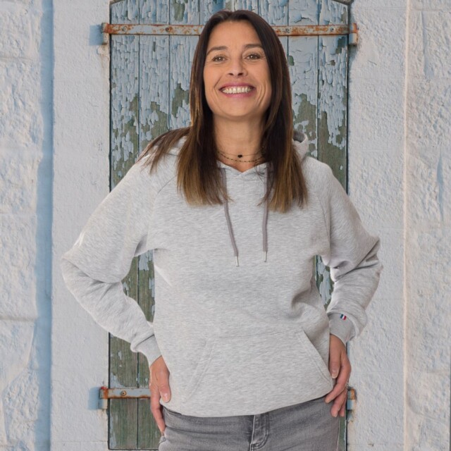 PALÂBA - Sweat à capuche femme - Gris – XL