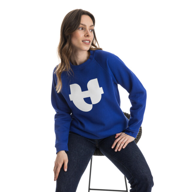 PALÂBA - Sweat bleu Electrique molleton gratté imprimé PALÂBA – M