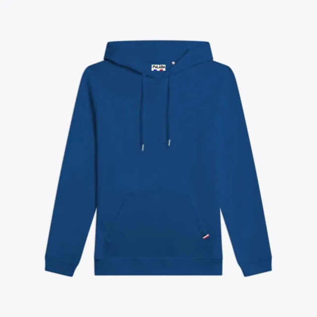 PALÂBA - Sweat capuche bleu électrique coton bio – XXL