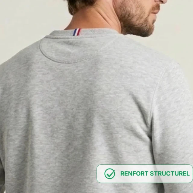 PALÂBA - Sweat coton bio homme imprimé COEUR – XL