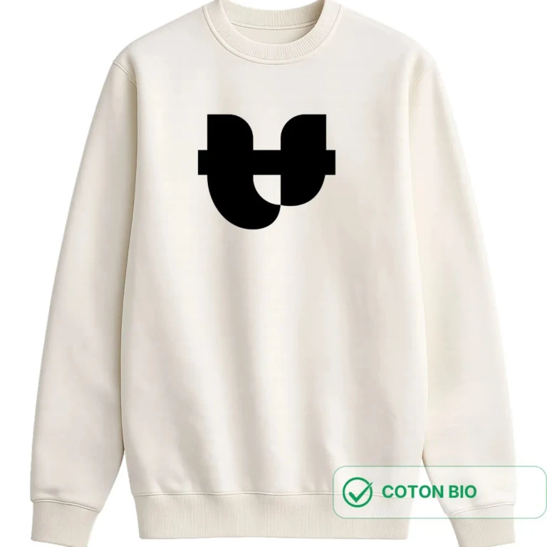 PALÂBA - Sweat écru femme imprimé NOIR – XL