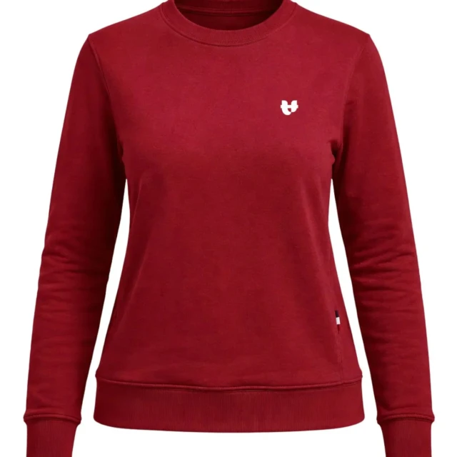 PALÂBA - Sweat femme bordeaux à col – XL