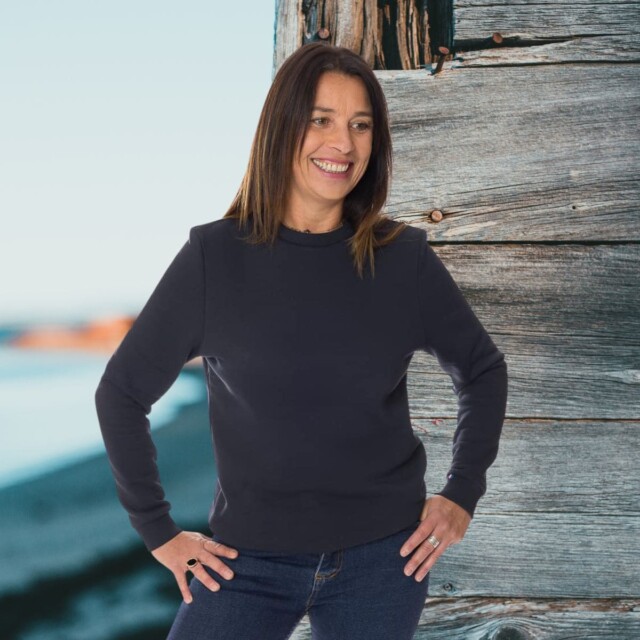 PALÂBA - Sweat femme sans capuche - Bleu Marine – XL