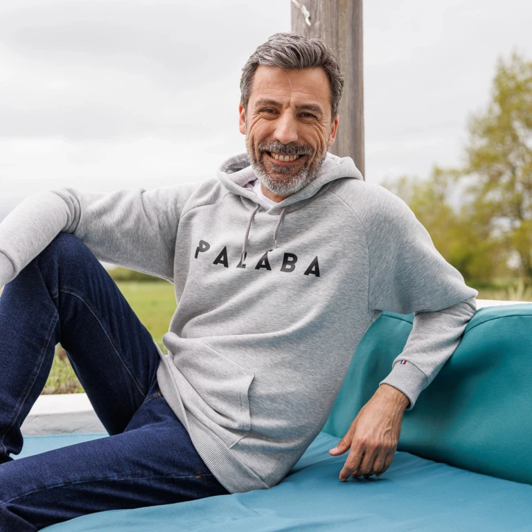 PALÂBA - Sweat imprimé homme en coton bio – XXL