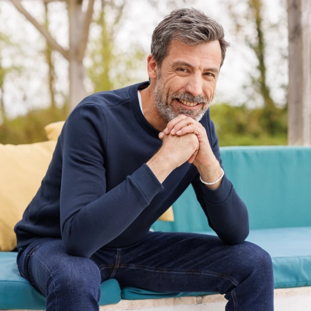 PALÂBA - Sweat homme sans capuche – Bleu Marine
