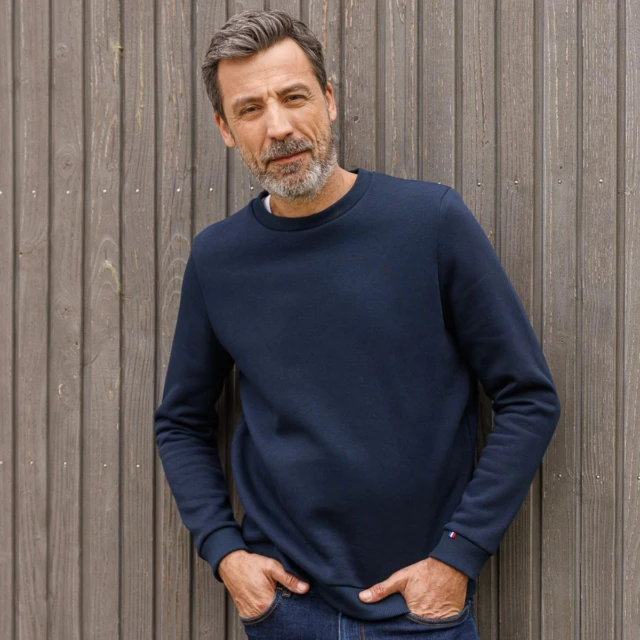 PALÂBA - Sweat homme sans capuche - Bleu Marine – XL