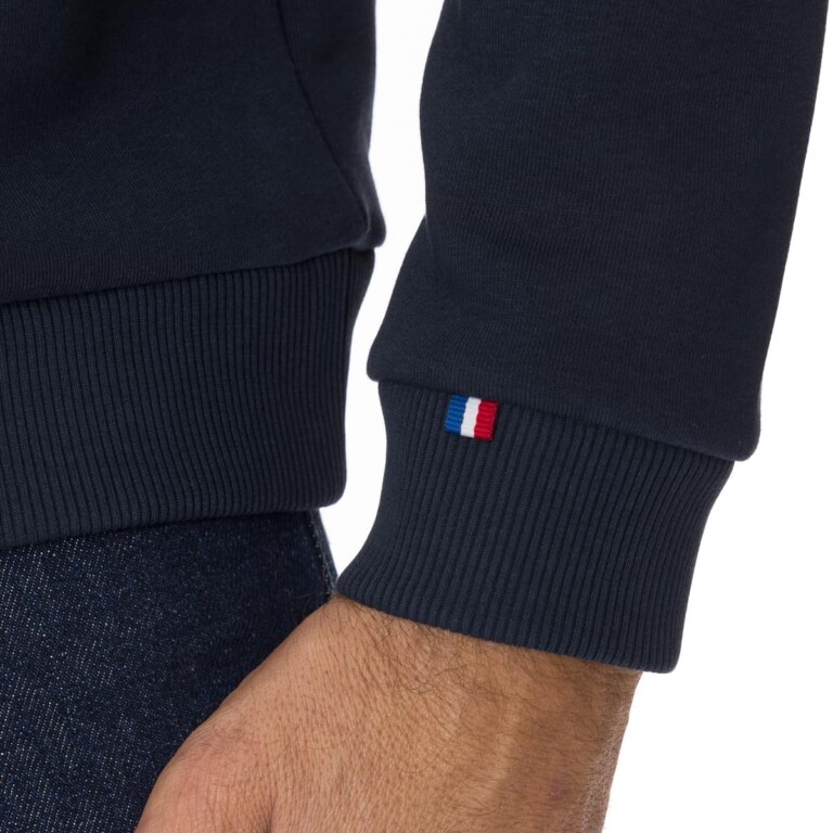 PALÂBA - Sweat molletonné à col rond marine – XL