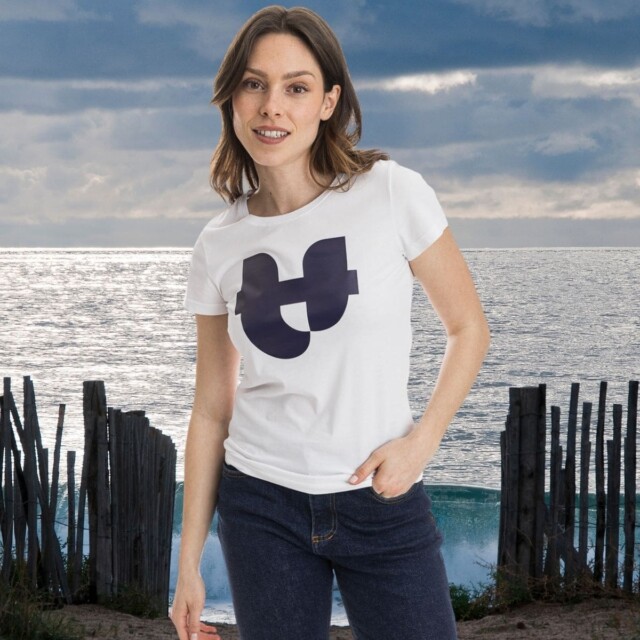 PALÂBA - T-shirt imprimé 100% coton blanc – XL
