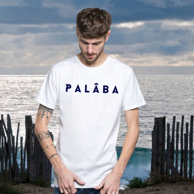 PALÂBA - T-shirt manche courte coton bio - blanc – XXXL