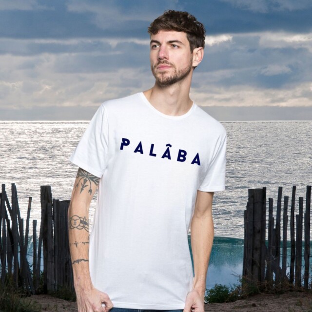 PALÂBA - T-shirt manche courte coton bio - blanc – XXXL