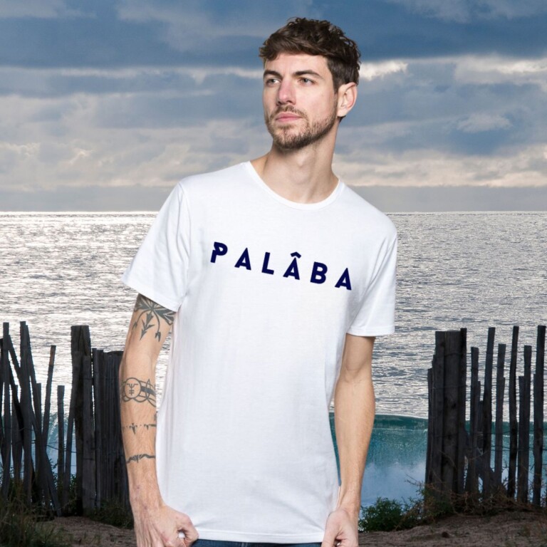 PALÂBA - T-shirt manche courte coton bio - blanc – XXXL