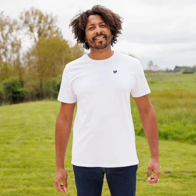 PALÂBA - T-shirt blanc homme coton bio – XXXL