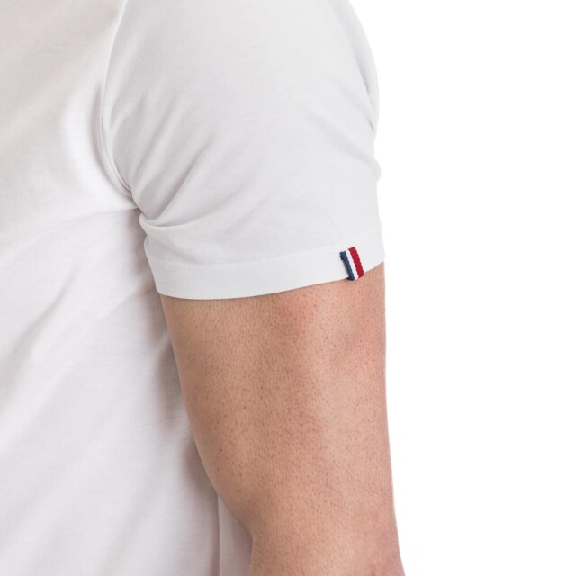 PALÂBA - T-shirt uni col rond en jersey - Blanc – XXXL