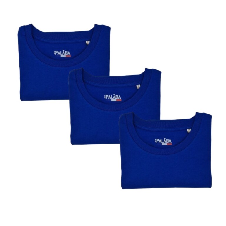 PALÂBA - Lot 3 t shirts bleu homme – XXL