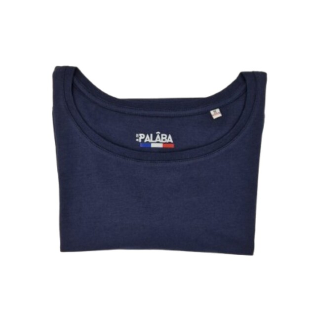 PALÂBA - T shirt coton bio maille jersey marine – XL
