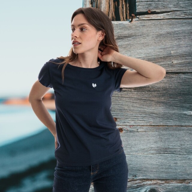PALÂBA - T shirt manche courte col rond noir – XL