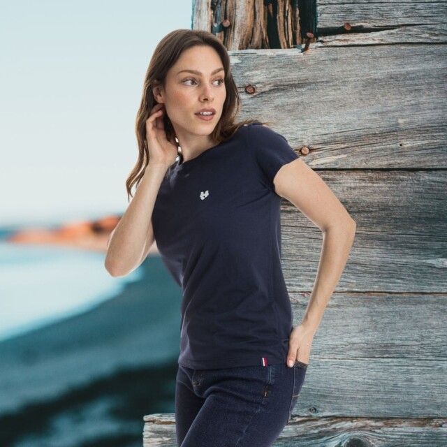 PALÂBA - T shirt manche courte col rond noir – XL
