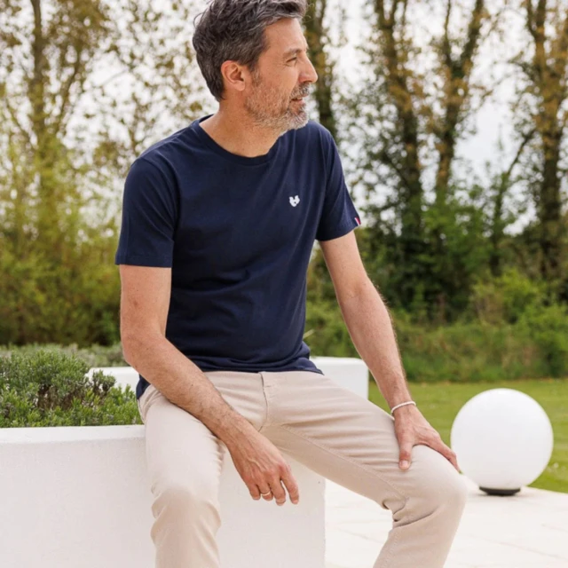 PALÂBA - T-shirt bleu marine homme – XXXL / Marine