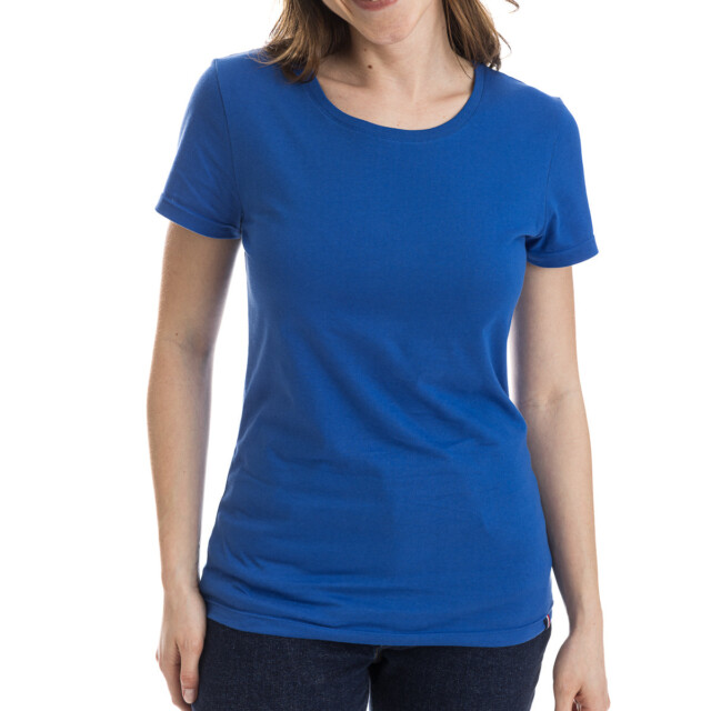 PALÂBA - T shirt jersey bleu roi à manches courtes – XL