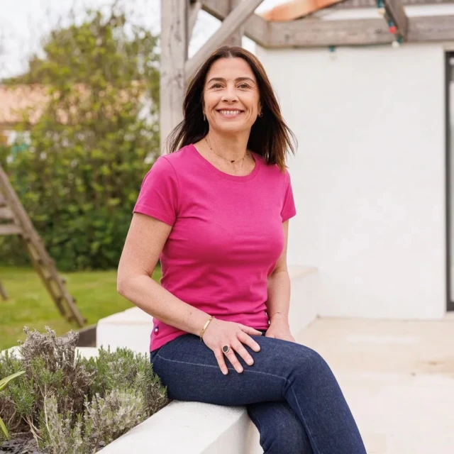 PALÂBA - T-shirt 180g coton bio rose