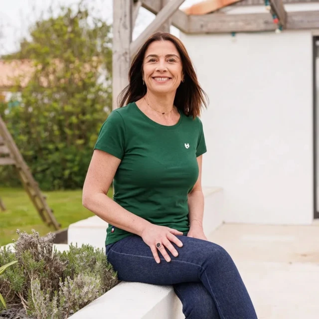 PALÂBA - T-shirt jersey à manche courte vert