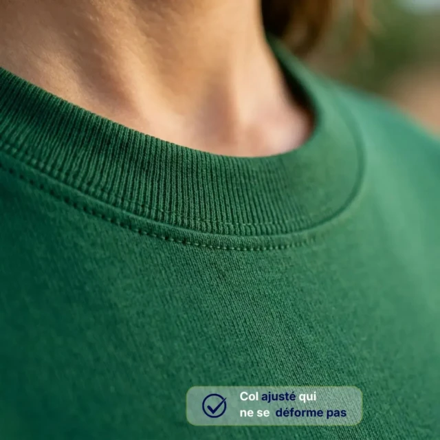 PALÂBA - T-shirt jersey à manche courte vert – XL