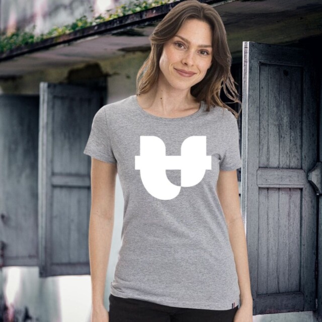 PALÂBA - T shirt coton peigné à manche courte gris – XL