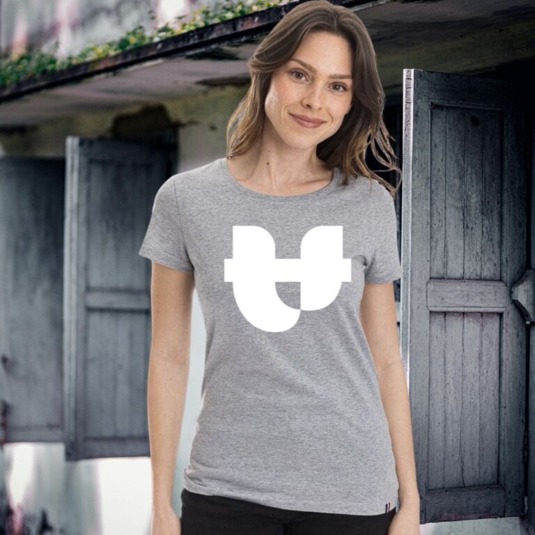 PALÂBA - T shirt coton peigné à manche courte gris – XL