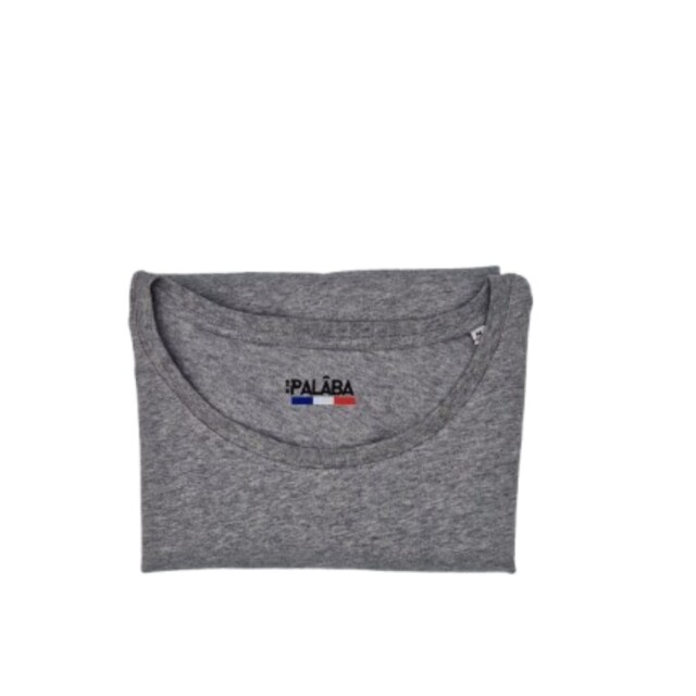 PALÂBA - T shirt coton bio manche courte gris – XL