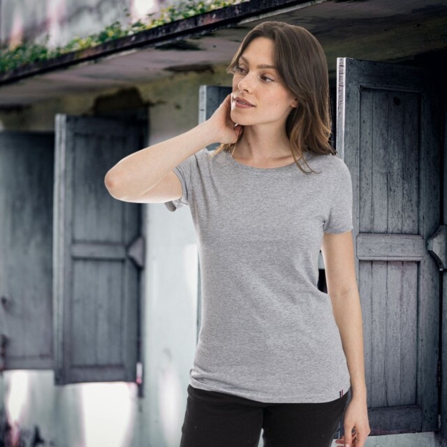 PALÂBA - T shirt coton bio manche courte gris – XL
