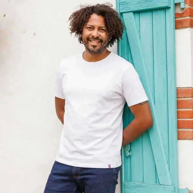 T-shirt épais blanc coton bio – 240g par la marque PALÂBA PALÂBA - T-shirt épais blanc coton bio – 240g