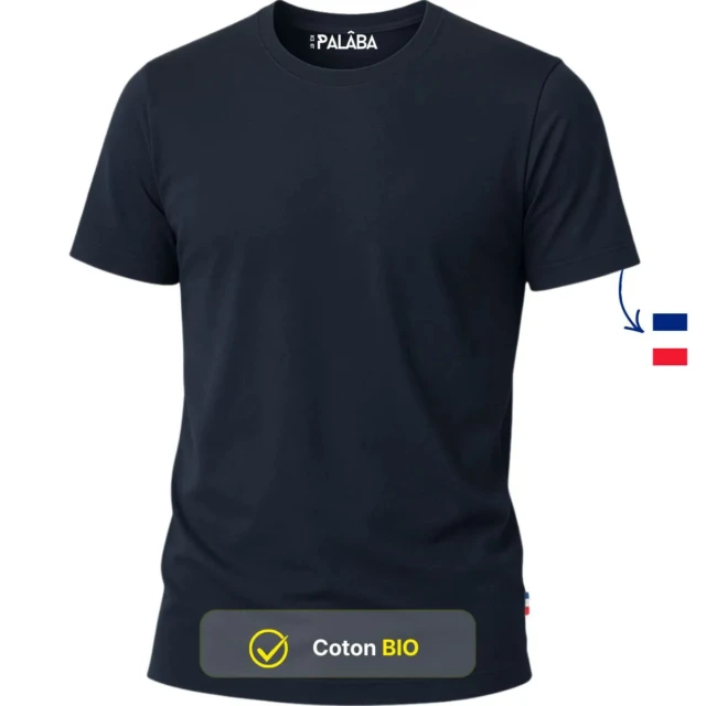 PALÂBA - T-shirt 240 super épais Marine – XL