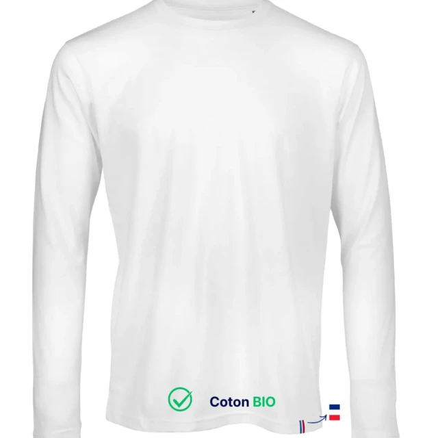 PALÂBA - T shirt manche longue col rond - Blanc – XL