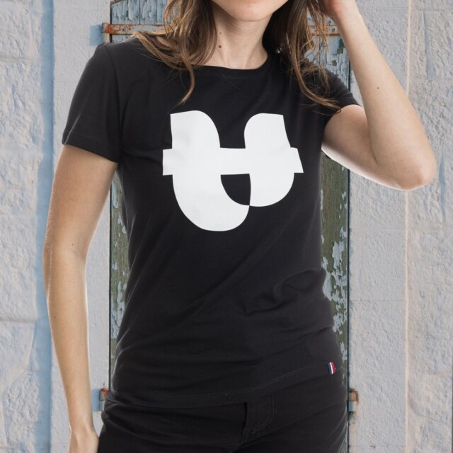 PALÂBA - T shirt coupe droite imprimé noir – XL