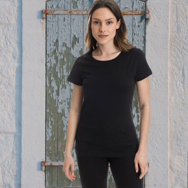 PALÂBA - T shirt uni jersey noir – XL